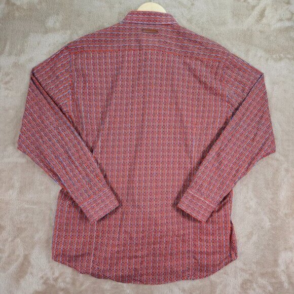 A Fish Named Fred Dress Shirt All Over Print Multicolor Long Sleeve Mens Size XL - Picture 3 of 11